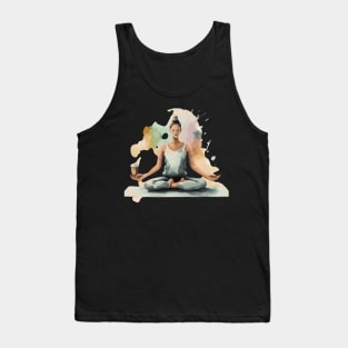 Sip, stretch, and savor the moment: yoga with a side of coffee: Yoga and Coffee Tank Top